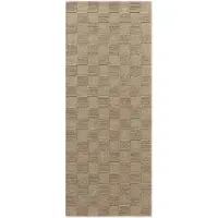 Villeroy & Boch Teppich "Wollteppich Scala", rechteckig, 10 mm Höhe, Handgewebt, Wolle, Kariert, Natur, 3D-Struktur, Karo, Wohnzimmer