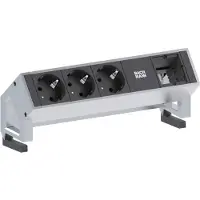 Bachmann DESK2 3x Schutzkontakt 1x ABD GST18 Inox