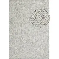 NORTHRUGS Teppich "Trenzado", rechteckig, 10 mm Höhe, In- & Outdoor, Handmade-Look, Läufer, Wetterfest, Balkon, Wohnzimmer