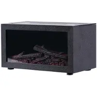 Zandona Luftbefeuchter, Ätherischer Duftdiffusor mit Nachtlicht, Retro-Kaminbefeuchter, Flammenbefeuchter, Aromadiffusor