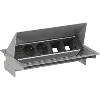 Bachmann 900.403 SET CONEO 2xUTE 2xCM 0,2m weissaluminium 900403