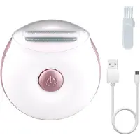 Slyrun Damen-Elektrorasierer, Mini-Elektrorasierer für Damen, Trimmer für Intimbereich, Achseln, Gesicht, Beine, Bikinizone und Knie, rund, wiederaufladbar