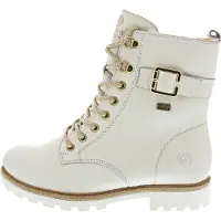 Remonte Damen Stiefelette mit warmer Lamwolle mit Reißverschluss Weite G D8475, Größe:42 EU, Farbe:Weiß
