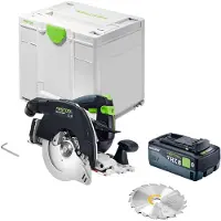Festool HKC 55 KEB-Basic Akku Handkreissäge 18 V 160 mm Brushless + 1x Akku 8,0 Ah + Systainer - ohne Ladegerät