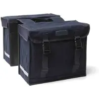 New Looxs Doppel-Fahrradtasche Canvas De Luxe 46 Liter Schwarz - 030.410