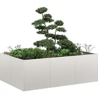 Prolenta Maison Exclusive - Pflanzkübel 120x80x40 cm Edelstahl
