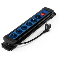 HBM Steckdosenleiste 6-fach IP20 1,5 m