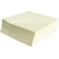 Daybays 2000 Stk. Servietten Premium 40x40 cm Zellstoff 2-lagig 1/4 Falz Creme