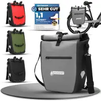 RADGEIST Fahrradtasche für Fahrradträger - Fahrradtasche für Fahrradträger - Fahrradtasche wasserdicht & Umhängetasche - Fahrradtasche mit Reflektoren