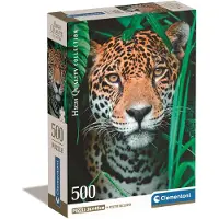 Clementoni High Quality Collection Jaguar in the Jungle, 500 Stück(e), Tiere, 18 Jahr(e)