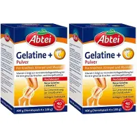 Abtei Gelatine Plus Vitamin C Pulver 2x 2x400 g