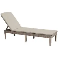 Keter Lehátko Jaipur Cappuccino s polstrem