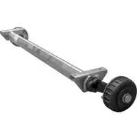 Al-Ko EURO gebremste Achse für Anhänger/Autotransporter 1800 kg 1650 mm 2150 mm 5x112