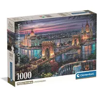 Clementoni 1000 T High Quality Collection Compact Budapest bei Nacht (Gemälde)