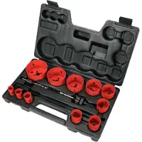 YATO YT-3381, Set, Bohrer, Aluminium, Eisenguss, Kunststoff, Edelstahl, Rot, Bimetallisch, Hochgeschwindigkeitsstahl (HSS), 4 - 6