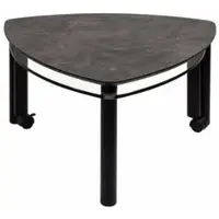 58 aufm Kessel Couchtisch mit ausdrehbarer Ablage Clarie 80x43x80 HPL Schwarz