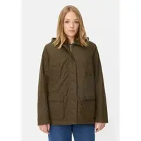 Camel active Outdoor Jacke mit abnehmbarer Kapuze und Kordkragen in Dunkel Khaki | Gr.: 42