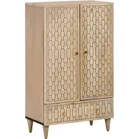 vidaXL Highboard 60x33x100 cm Massivholz Mango