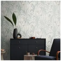A.S. Création Vliestapete "French Affair florale Tapete Mustertapete Blätter Blattmuster" leicht glänzend strukturiert Vliestapete Blatt-Motiv für Schlafzimmer Küche Wohnzimmer Floral Flur