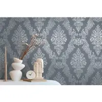 A.S. Création Vliestapete "Pure Elegance Ornament-Tapete Mustertapete Barock Raute" schimmernd strukturiert Vliestapete klassisch für Schlafzimmer Küche Wohnzimmer Ornament Flur