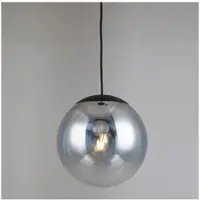 S.luce Progress Pendelleuchte Glas mit Farbverlauf Hängelampe Hängeleuchte Rauch Ø 20cm Rund