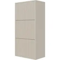 NADUVI Collection Schuhschrank Veldio Hängend mit Rillenfront Greige 50 cm