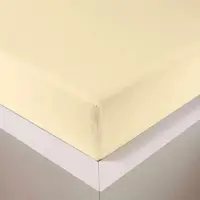 TRAUMSCHLAF Spannbettlaken Samtweich mit TencelTM Lyocell – kühlend & temperaturausgleichend 140x200 - 160x220 cm | creme - beige