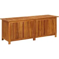 vidaXL Garten-Aufbewahrungsbox 150x50x58 cm Massivholz Akazie