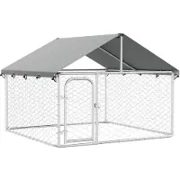 vidaXL Outdoor-Hundezwinger mit Dach 200x200x150 cm