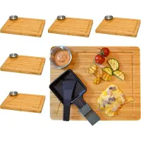 Dune Design DuneDesign 6er Set Raclettebrett Alpenschmaus mit Dipschale | Gr.: onesize