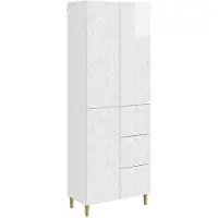 Syfax 2 pcs Hochglanz Weiß