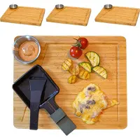 Dune Design DuneDesign Raclette Teller Set mit Dipschale für 4 Personen 30 x 25 cm