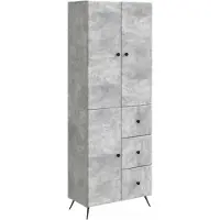 Syfax Schrankset 2 pcs Betongrau Holzwerkstoff