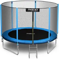 Neo-Sport Gartentrampolin (312 cm) mit Sicherheitsnetz und Leiter