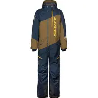 SCOTT DS Shell Dryo 2023 1-Teiler Snowmobil Kombi, brau/dunkelblau, M