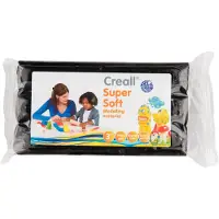 Havo Creall Supersoft-Modelliermasse, ohne Konservierungsstoffe, schwarz – 500 g
