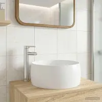 vidaXL Möbel Waschbecken fürs Badezimmer Chrom 38,5 x 38,5 x 16 cm Metall - Badspiegel CC2926