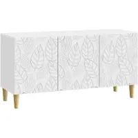 vidaXL TV-Schränk 99 x 34,5 x 50 cm Weiß Holzwerkstoff