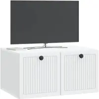 vidaXL Wandmontierter TV-Schrank Weiß 59,5 x 41 x 30 cm Holzwerkstoff