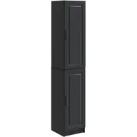 Syfax Schrankset 2 pcs Schwarz Holzwerkstoff