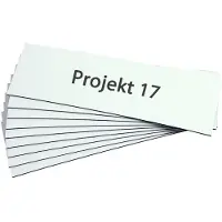 Eichner Magnet-Lagerschild, zur Beschriftung mit Permanent-Markern, Kennzeichnung von Regalen, Behältern, magnethaftenden Flächen, Größe 40 x 75 mm, Weiß, Verpackungseinheit: 1 P/100