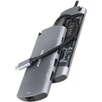Axagon HMC-6M2 USB 3.2 Gen 1 hub, 2x USB-A, HDMI, RJ-45, SATA M.2, PD 100W, USB-C Kabel, Kabelgebunden, USB 3.2 Gen 1 (3.1 Gen 1) Type-C, 100 W, 1.4/2.3, 10,100,1000 Mbit/s, IEEE 802.1Q, IEEE 802.1p