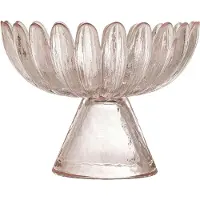 Bloomingville Nalu Pedestal Rose Glass Schüssel