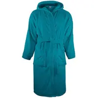 The One Towelling - Morgenmantel für Herren/Damen Unisex, mit Kapuze (Türkis)