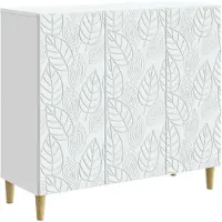 vidaXL Sideboard Weiß 89 x 34,5 x 80 cm Holzwerkstoff