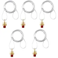 Jojomino 5-Teiliges Ablassventil-Stecker-Verbindungsstück für Lufttanks mit 60-Zoll-Kabel, Ablassventilkabel für Luftkompressoren für Sattelschlepper A