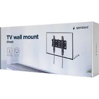 Gembird WM-42F-01, 58,4 cm (23"), 106,7 cm (42"), 75 x 75 mm, 200 x 200 mm, Metall, Schwarz