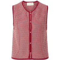 MSCH Copenhagen Damen Blazers Mschpriscilla Vest Stp - Bordeaux - Größe XS/S