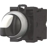 Eaton 216520 Wahltaste, RMQ-Titan, mit Knebelgriff, rastend, 3 Stellungen, 2 S, Frontring Titan M22-WRK3/K20 - 5 Stück