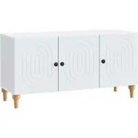vidaXL TV-Schränk Weiß 99 x 34,5 x 50 cm Holzwerkstoff